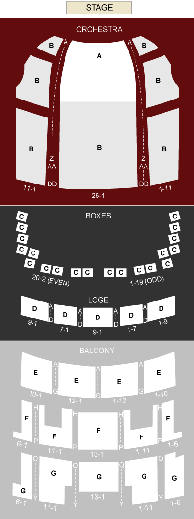 kansas city starlight theatre seating chart. Kansas City, MO 64105
